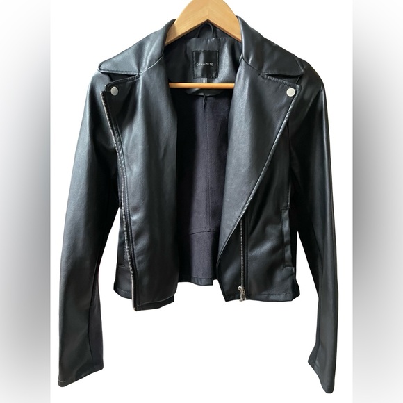 Dynamite Faux Leather Moto Jacket - Picture 1 of 12